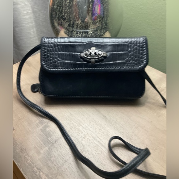 Brighton Bags Brighton Black Leather Crossbody Organizer Wallet
